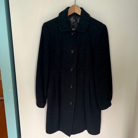 Wool coat, dark grey. Size S. Knees length. Very good condition. - Picture 3 of 10